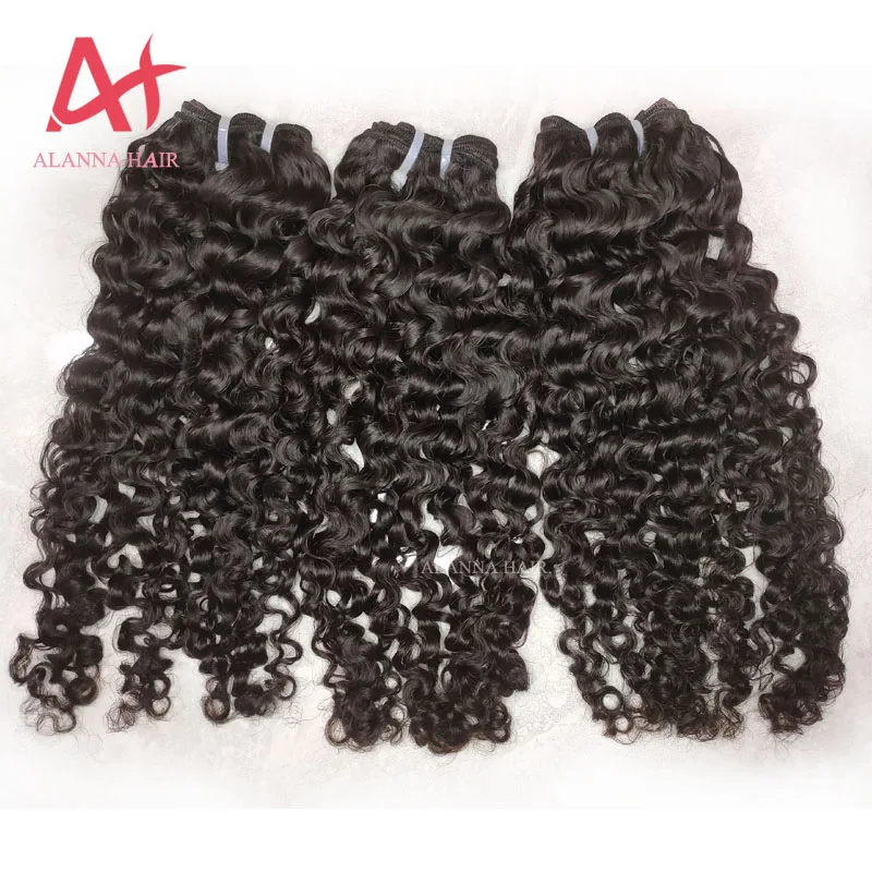 
Alanna Hair Hot Selling Highest Quality Raw Cambodian Hair Unprocessed Can Be Dyed Human Cambodian Deep Wave Curly 10