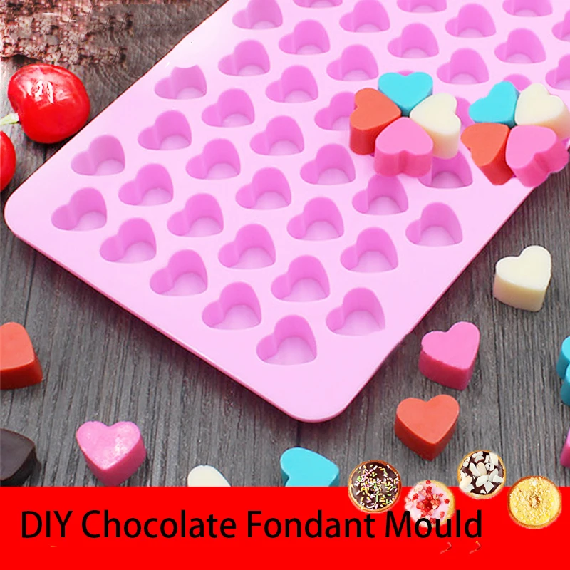Mini Heart Mold Silicone Ice Cube Tray DIY Chocolate Fondant Mould 3D Pastry Jelly Cookies Baking Cake Decoration Tools
