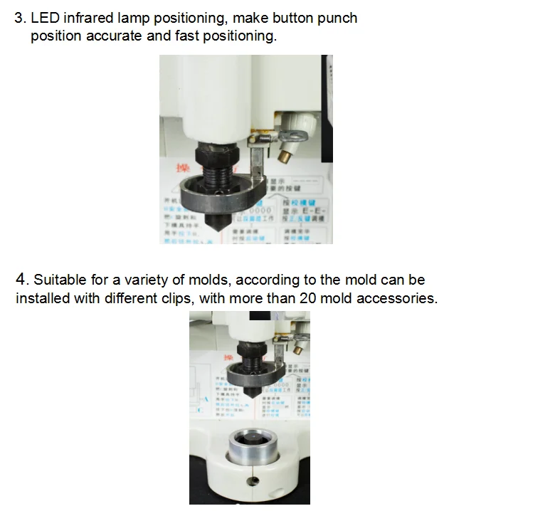 Electronic direct drive eyelet punch grommet machine