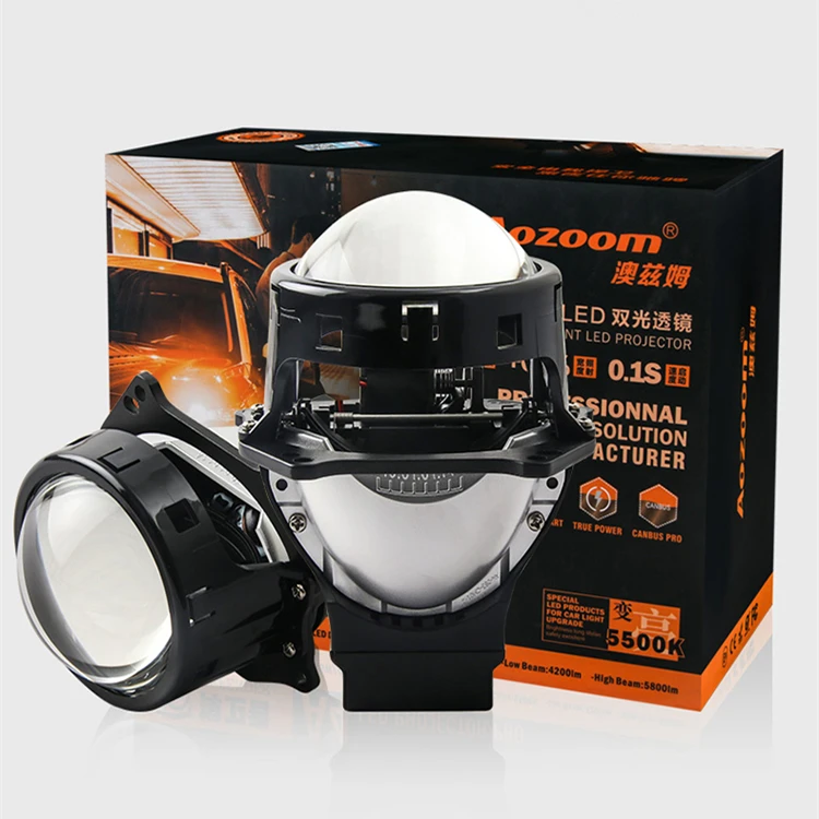  CQL kvisuauto Aozoom автоматическая система освещения 12V 35W 5500K A4 3 дюймов BI-LED линзы прожекторного