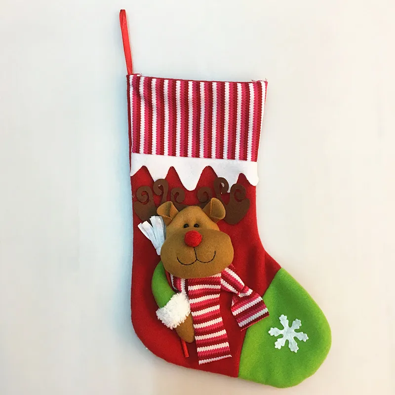 
Short Gift Christmas Snowflake Socks, Kids Christmas Eve Santa Claus Socks 