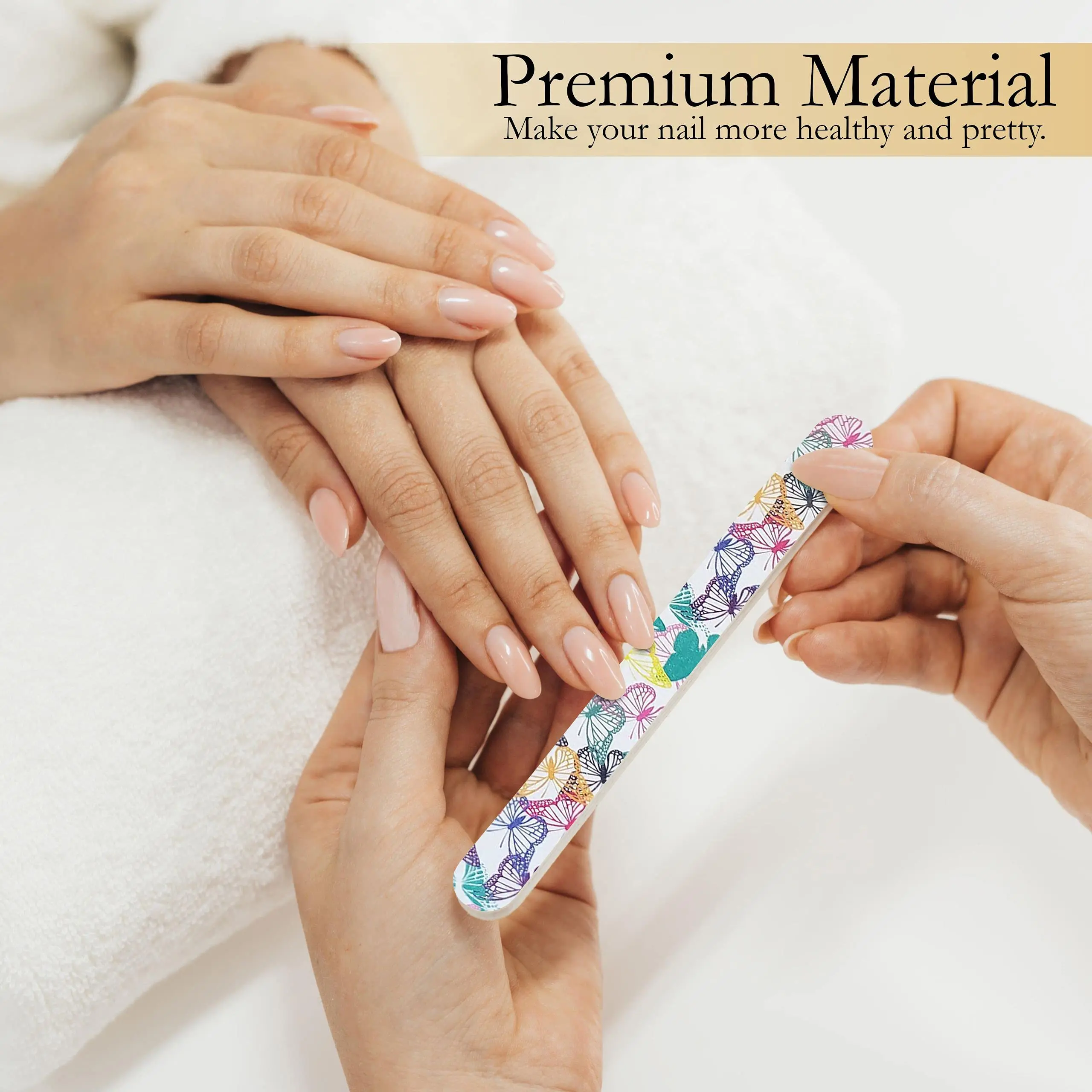 Китайский производитель высококачественный сменный Профессиональный губчатый материал пилка для ногтей полумесяц 100/180 пилка для ногтей