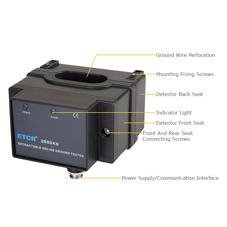 ETCR2800KB Precision Earth Resistance Detector Earth Resistance Test Grounding Resistance Tester