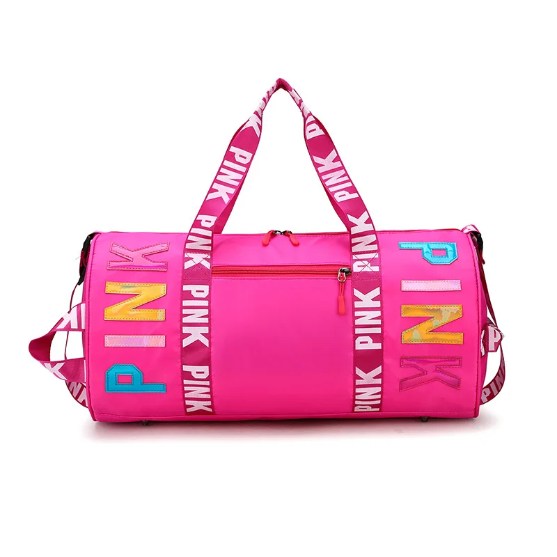 
Professional manufacture cheap sport duffel bag luggage pink fitness duffle bag women 