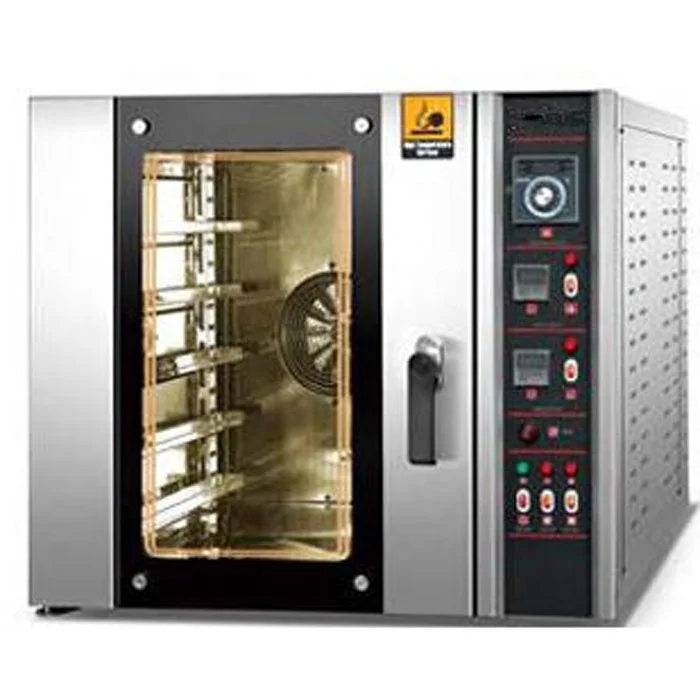 Коммерческое оборудование для кухни с горячим воздухом 8 слоя газовая конвекционная печь паром продажи