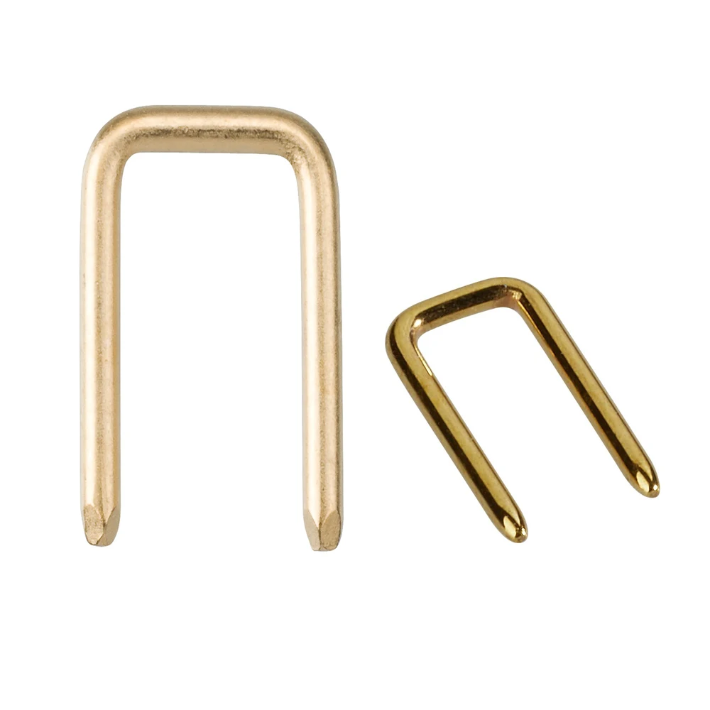 Custom Wire Bending Jumper Links Brass Copper jumper male crimp pins