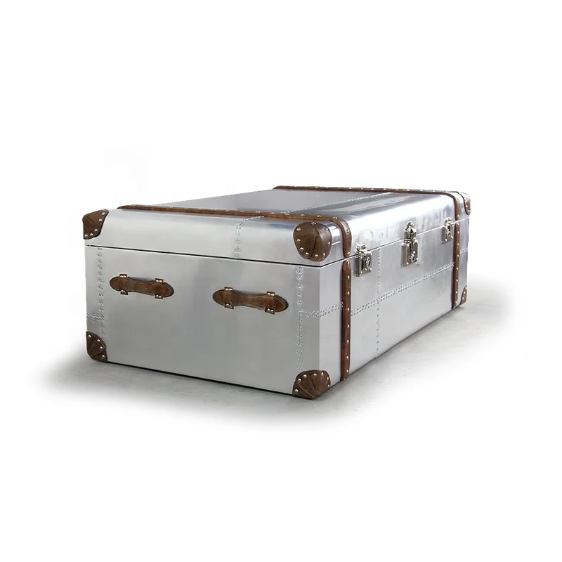 Домашняя мебель, многофункциональный большой алюминиевый журнальный столик с багажником