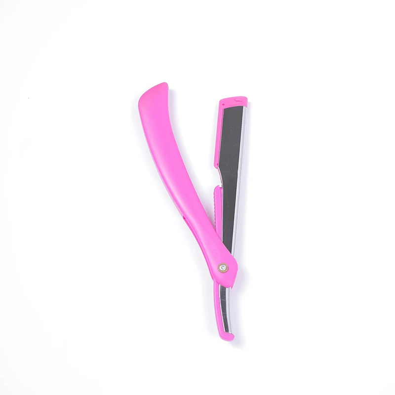 Men Shaving Plastic Handle Straight Folding Razor
