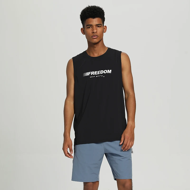 Wholesale custom men cotton white seamless fitness bodybuilding undershirt training string singlet gym tank tops vest for men