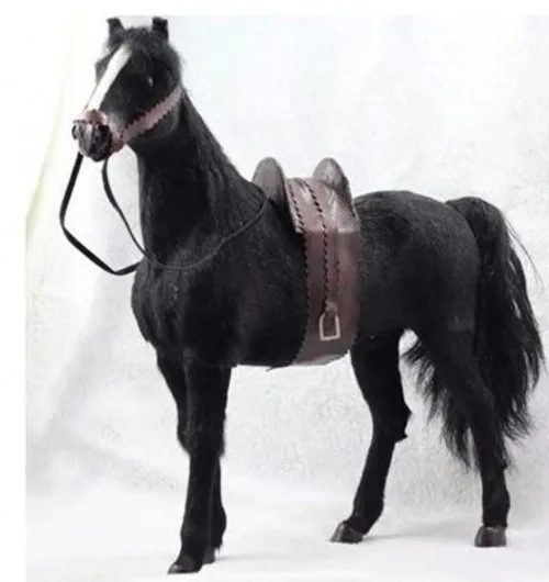 Large Simulation Animal Sweaty Horse Doll Plush Toy Hotel Decoration