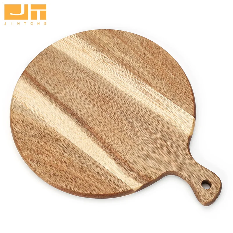Cheese Cutting Board Set Wooden Cheese Paddle Board Pizza Peel for Serving