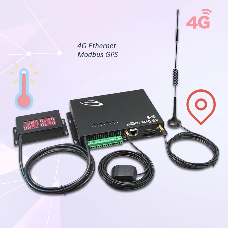 16 Modbus Data Registers Pulse Counter Modbus 4G Network GPS Data Logger for agricultural farming