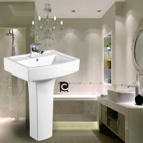 Pedestal Wash Basin floor standing ceramic basin