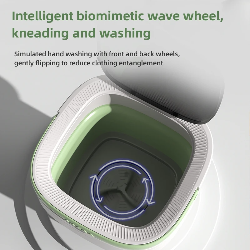 OEM Support 12L Home Use Portable Washing Machine Silicone Electric Mini Washing Machine Folding Mini Washer and Spinner