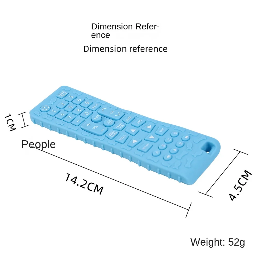 Remote shape sensory teething toys baby silicone teether eco friendly chew toys silicone baby teething toys