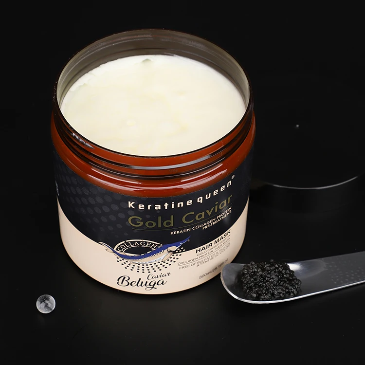 Factory Supply Hair Care Black Gold Caviar Nourishing Caviar Deep Repair Treatment Shampoo Conditioner Hair Mask Kit