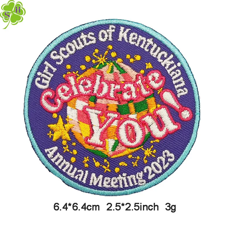 Mountain Camping Iron On Patches For Clothing Outdoor Adventure Embroidered Jacket Backpack DIY custom badge embroidery patch