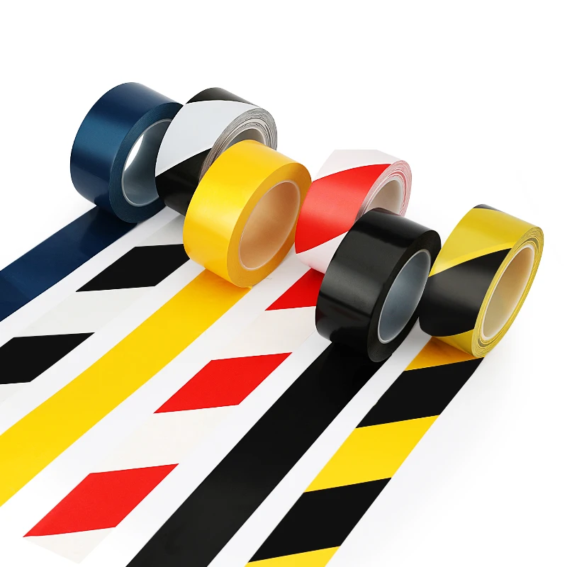 Парковочная напольная лента клейкая для напольного покрытия 48 мм твердая однотонная виниловая