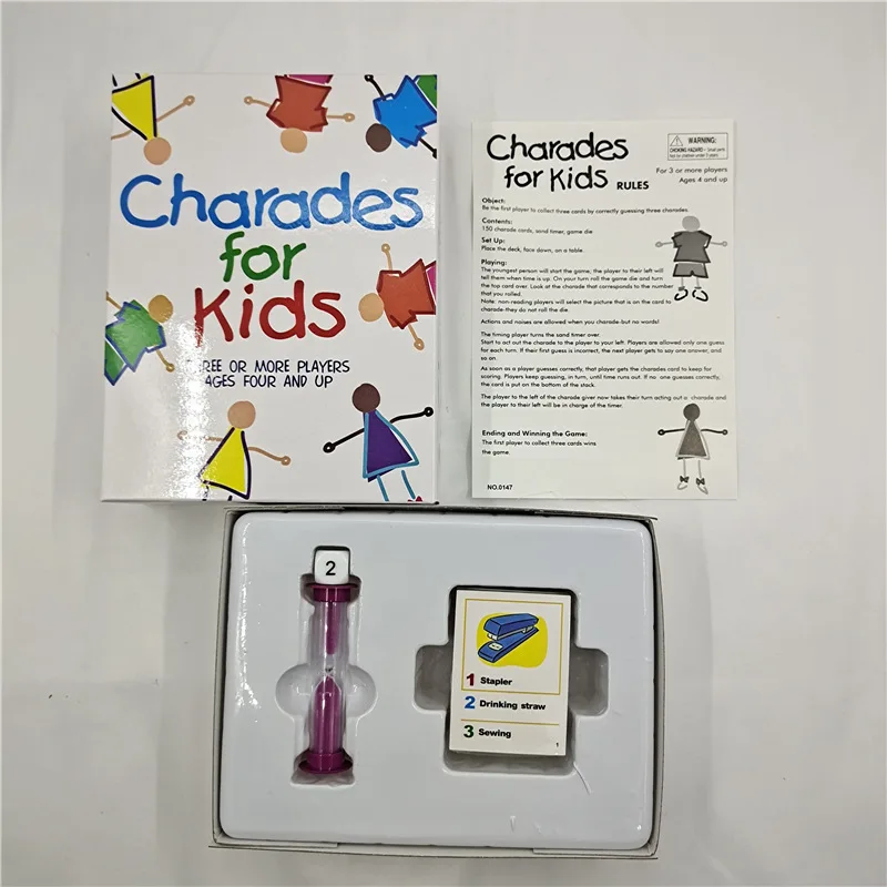 Charades Board Game for Kids - Exciting and Challenging Game of Strategy and Luck Play with Friends and Family Gift Game Pocket