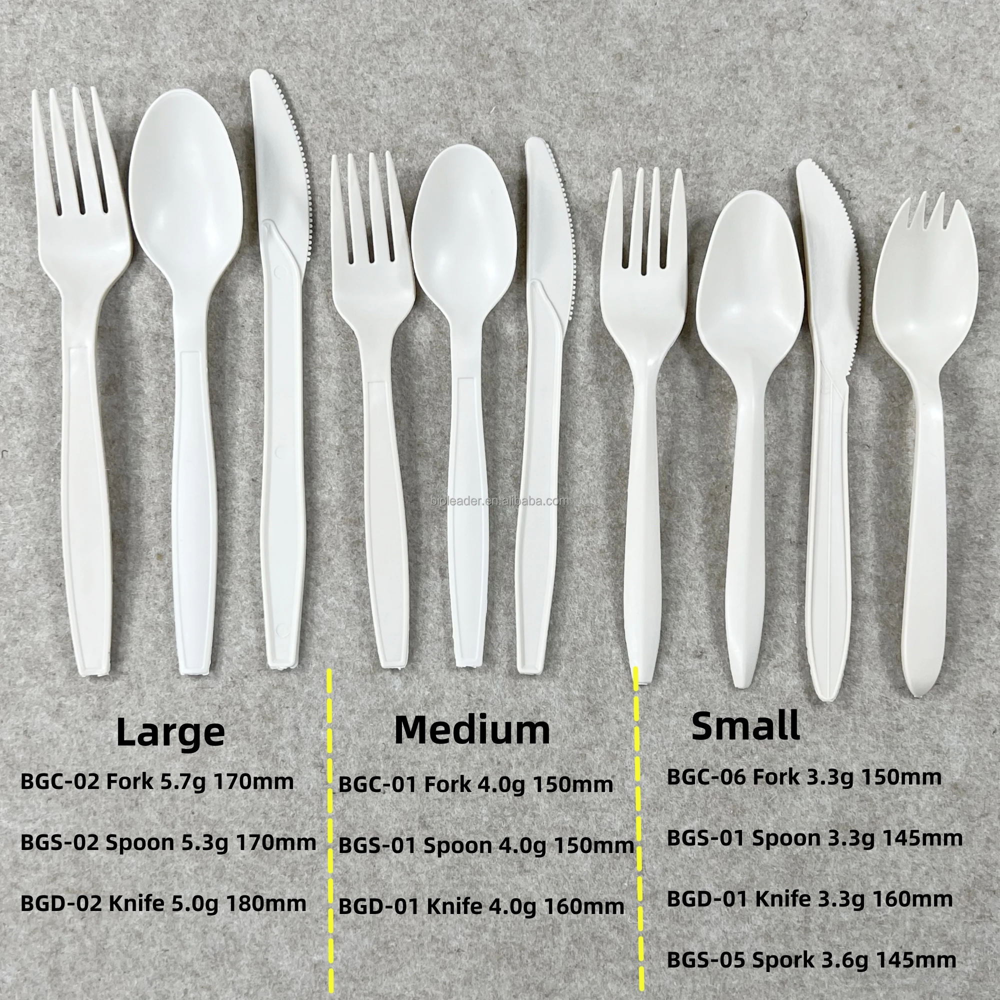 Eco friendly Biodegradable Disposable Cornstarch Plastic Spoon