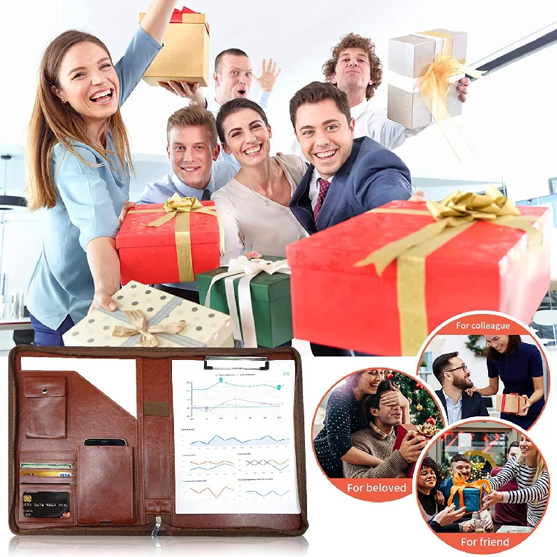 Custom Premium Gift Fashion Office Folder Portfolio for Men and Women
