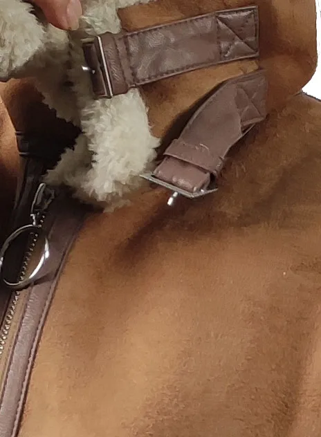 Women Shearling Sheepskin Coats Thick Warm  Lamb suede Leather Jacket 2021 New Winter Brown Motorcycle Female Overcoat