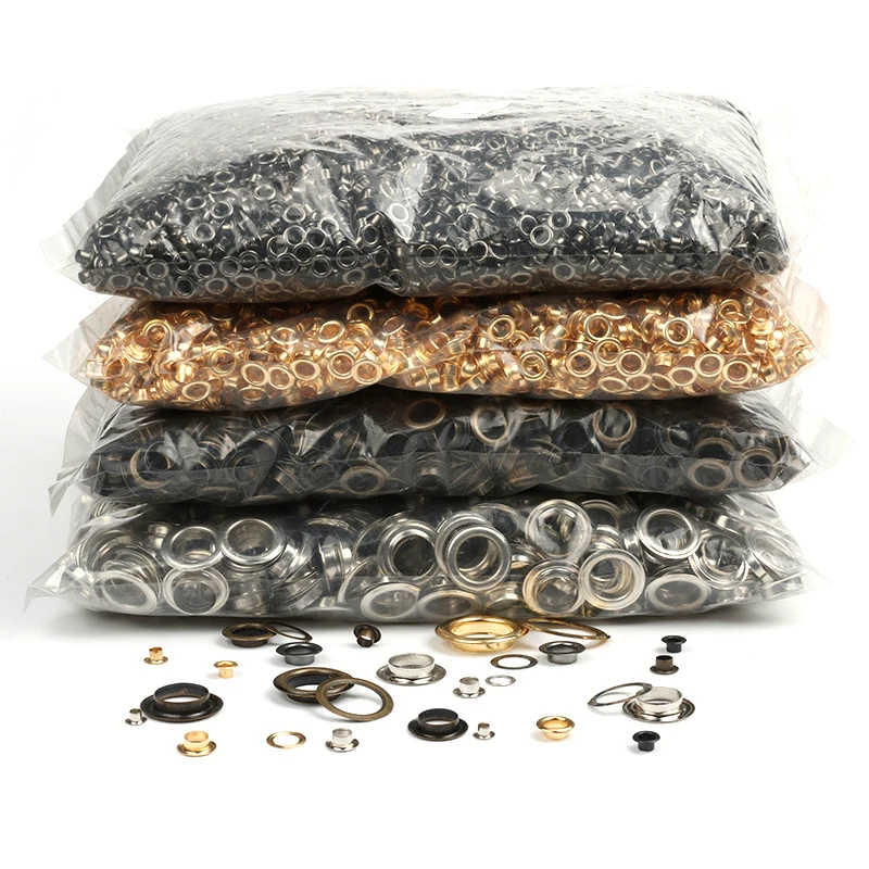 3-40mm Round Brass Eyelets Button Metal Shoe Eye Buckle Advertising File Bag  X Display Rack Hollow Rivet Nail button