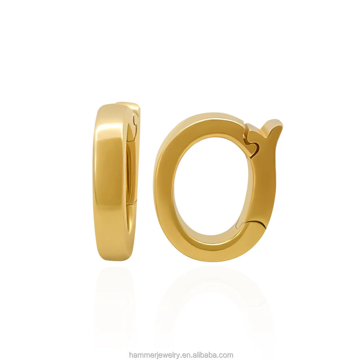 Wholesale 14k Real Gold Necklace Connector Charm Clip Clasp for DIY Necklace And Bracelet Jewelry Making Findings