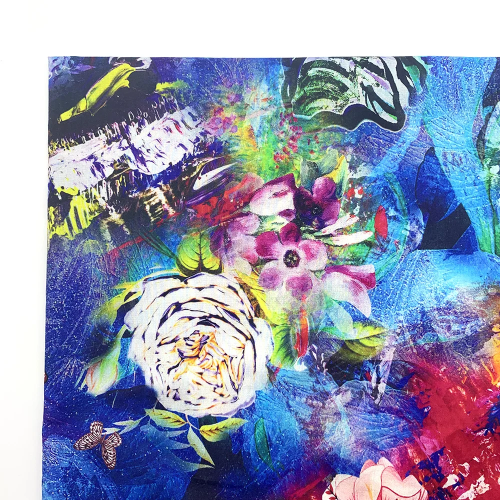 
Popular 110*70 100% Cotton Poplin Plain digital printed Fabric for self factory production 