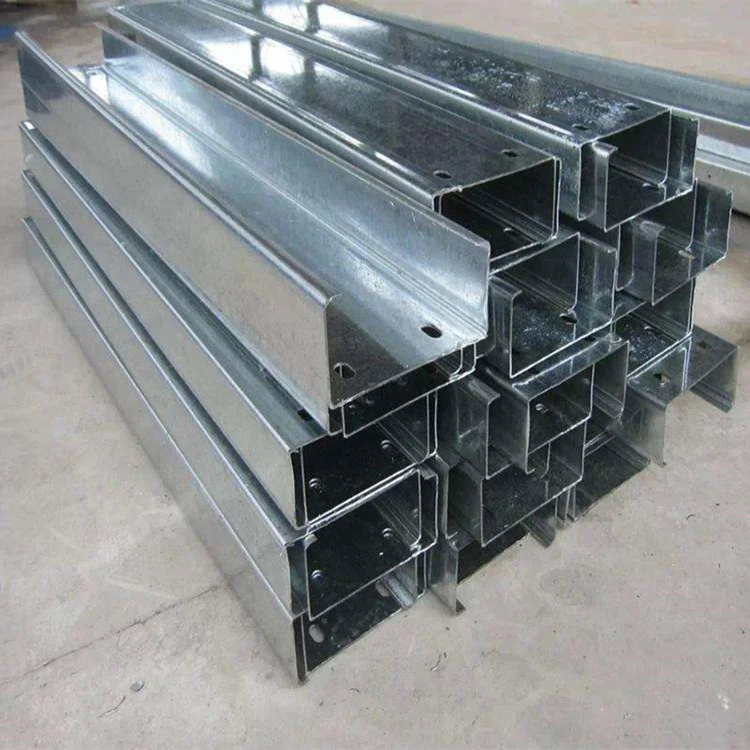 Building steel structure manufacturers produce cold-rolled c purlin channel