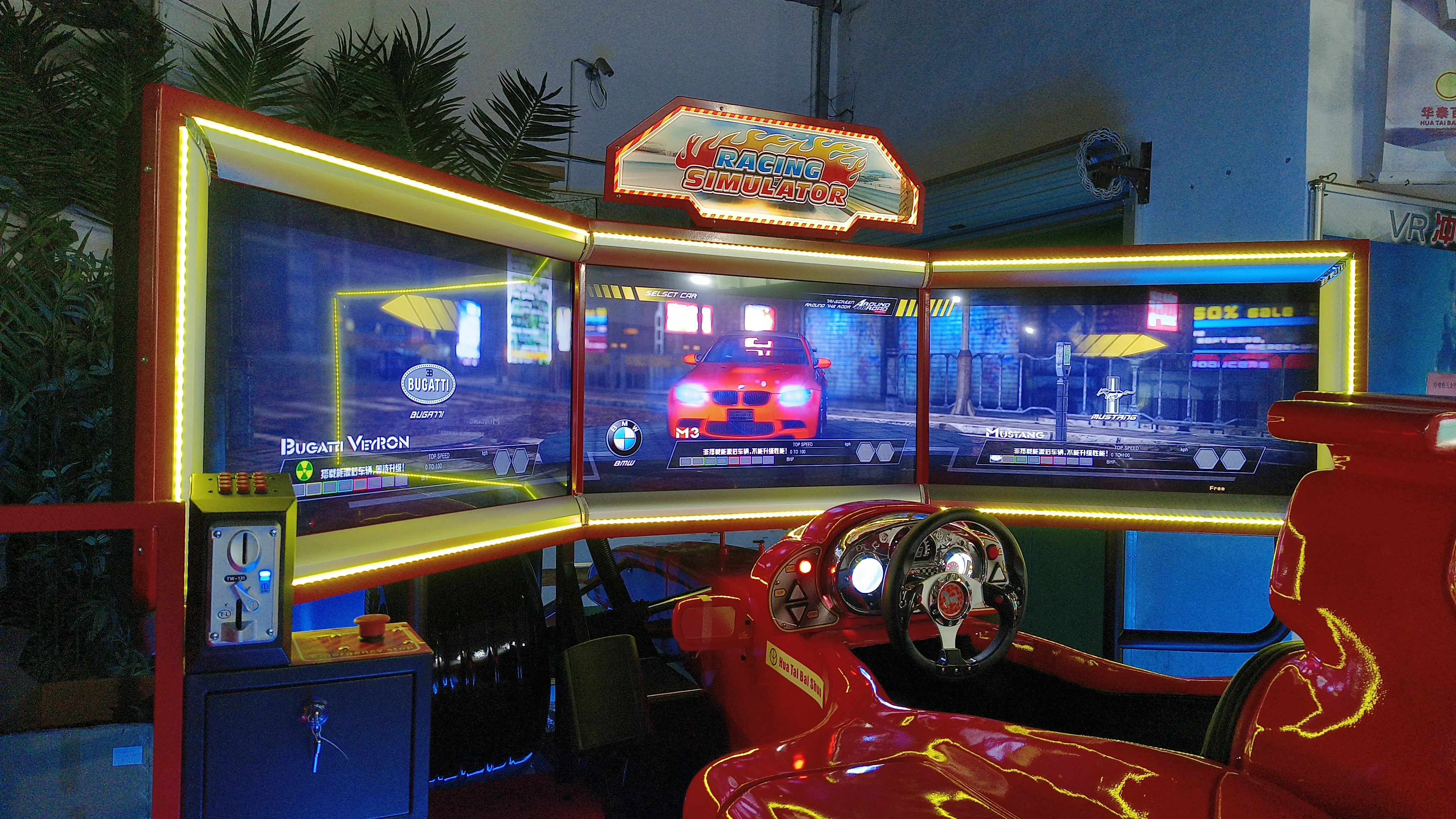 Guangzhou Arcade machine Driving Video Racing Simulator Electric Off road Multicolor Attractive Price Racing Car Simulator