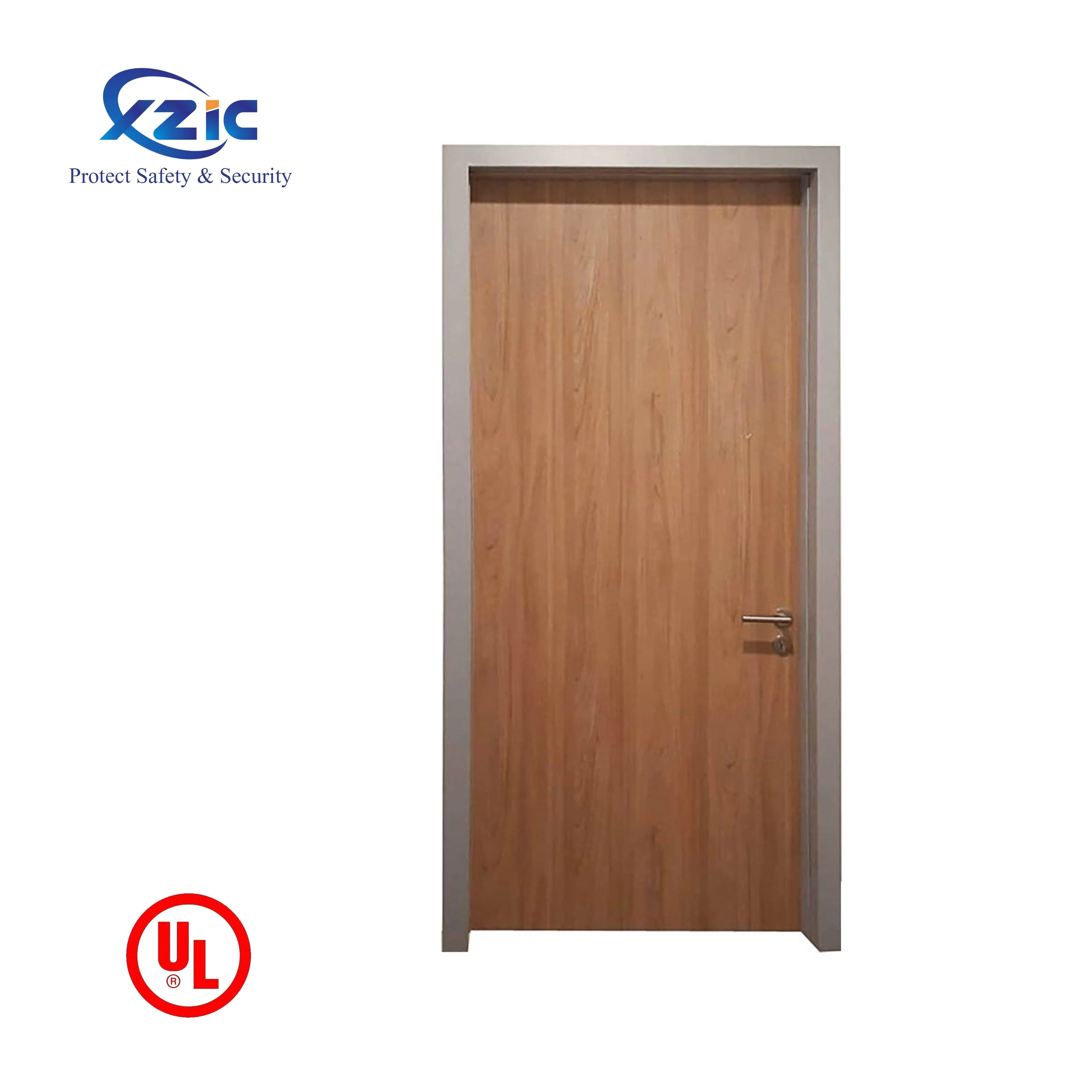 Natural veneer hotel fire rated interior doors fire rated door ul listed fire proof wood door