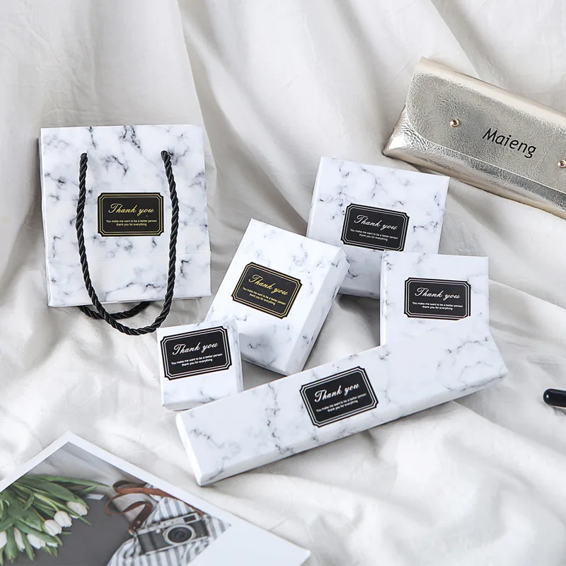 Custom Luxury Paper Packaging White Jewelry Gift Box With Logo