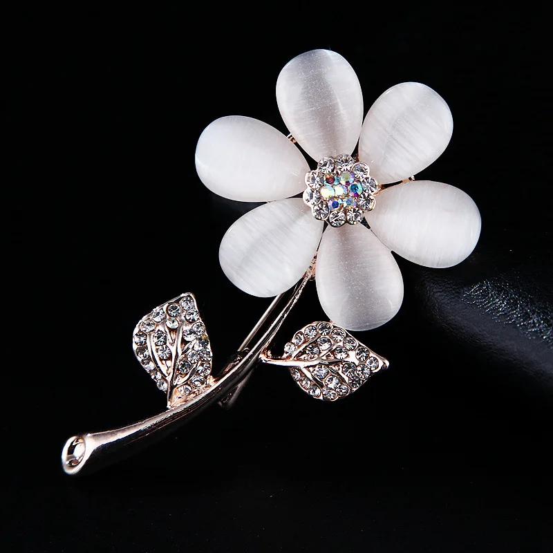 Rose Flower Brooch Pins Fabric Handmade Rose Floral Flower Brooches for Fashion Women Men Clothing Dresses Decoration