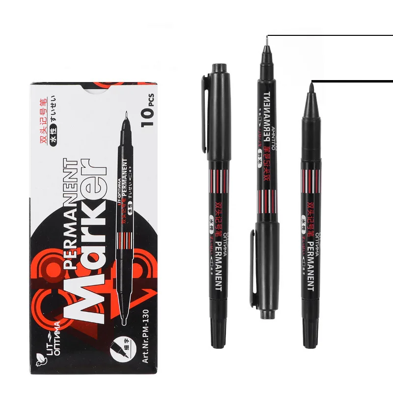 Dual Tip Marking Pen For Drawing Lines