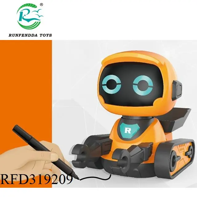 Kids toy electronic drawing line tracking follower robot electric smart robot toy