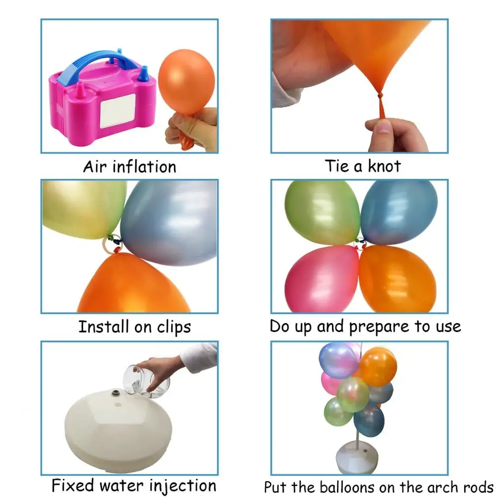 Balloon Arch Kit - Balloon Column Base and Pole Balloon Arch with Bases for Birthday Wedding Party Supplies Garden Decorations