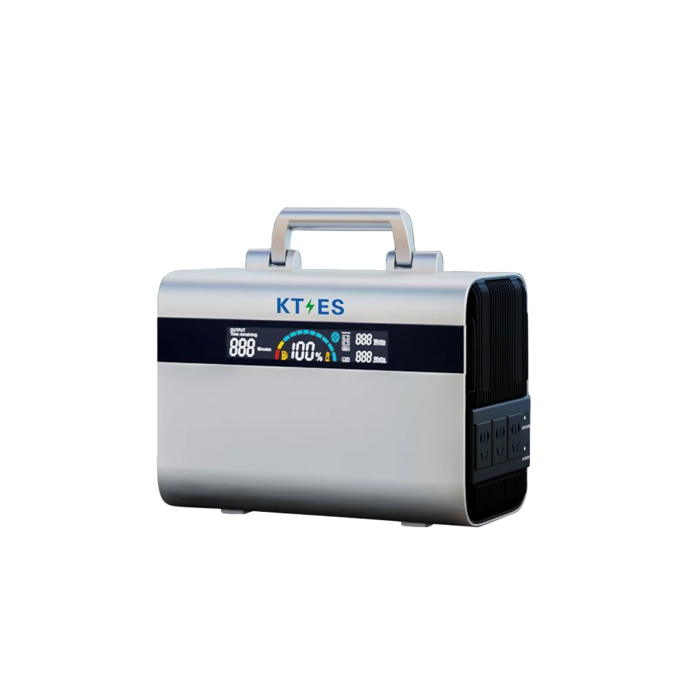 2023 New mini Off grid solar energy system High Capacity 1000W power bank portable solar generator for Emergency Home Use