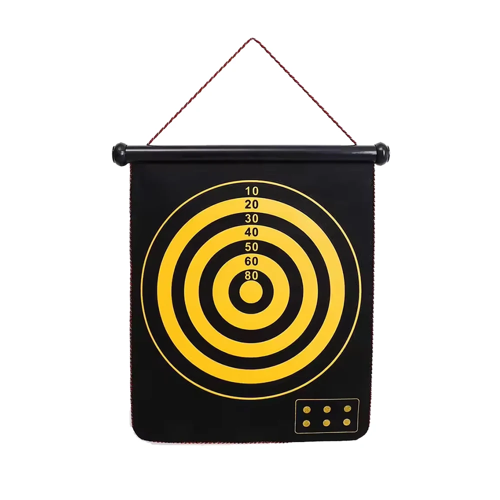Customized kids indoor party sports shooting folding toy magnetic darts board set