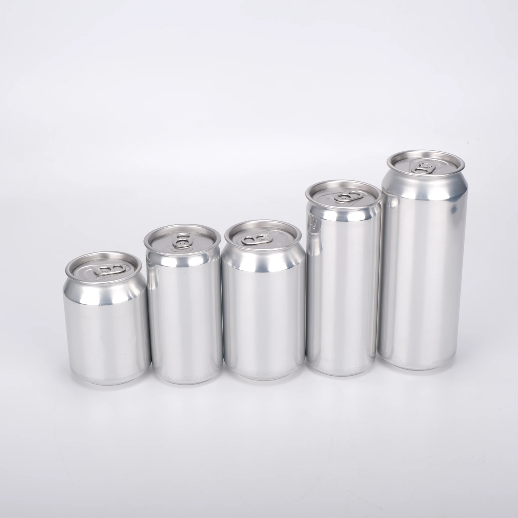 wholesale high quality food grade empty beer can aluminum can beverage can with easy open lid for soda water juice fruit packing