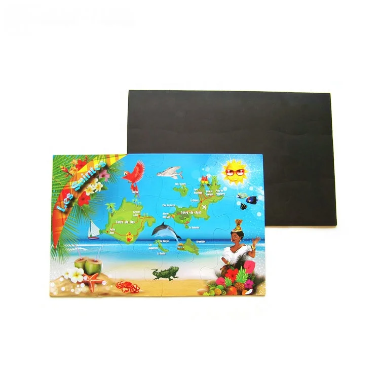 custom fridge magnet magnetic jigsaw puzzle for kids