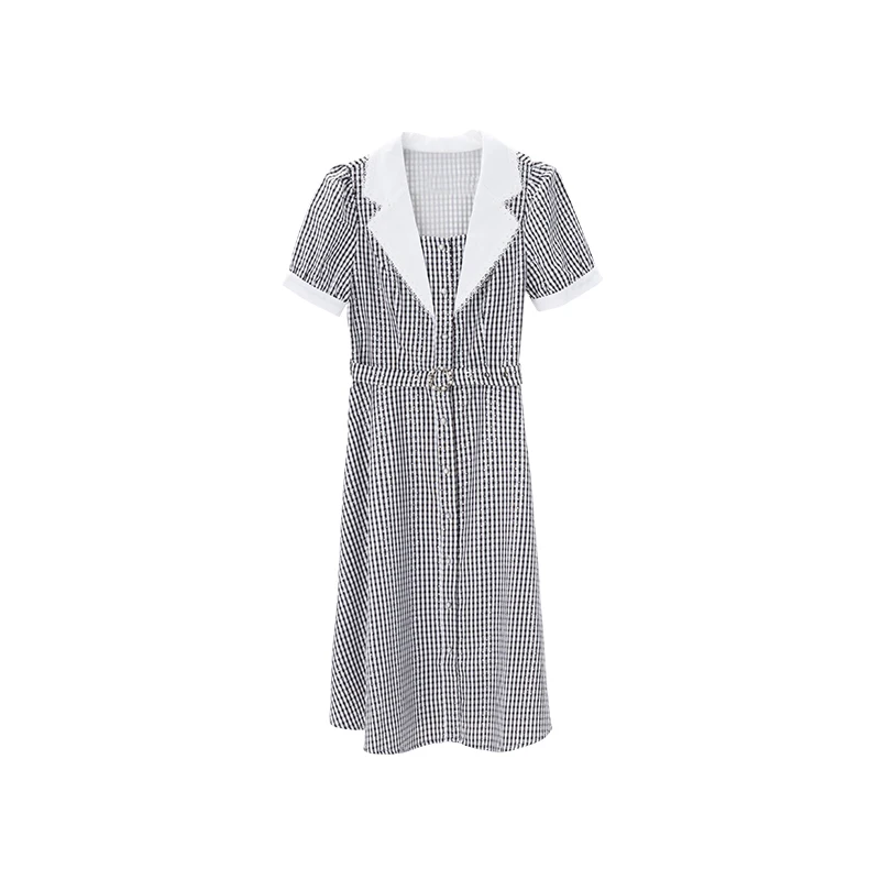 MNBF for,Preppy sub dress Feminine high-waisted slimming skirt