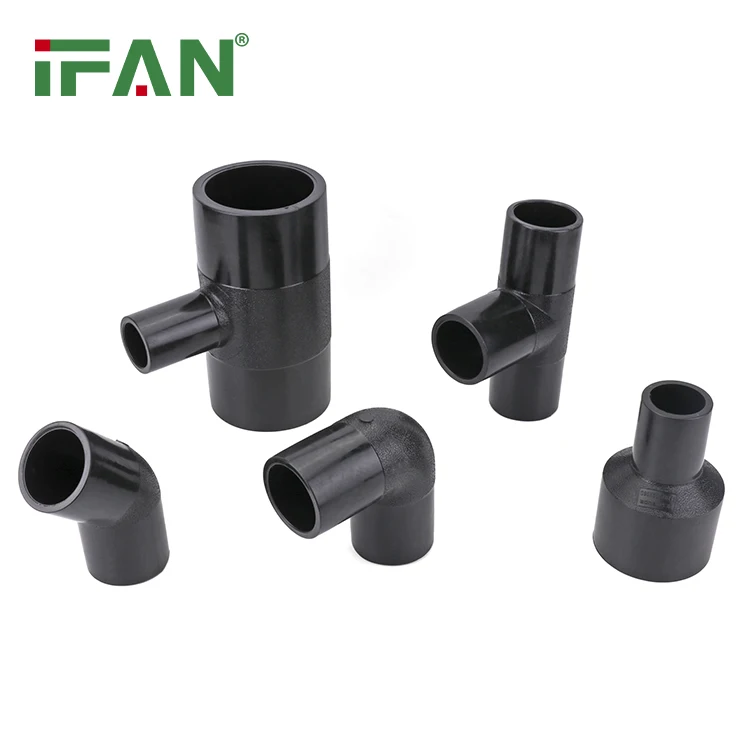 IFAN ASTM D3350 Butt joint Plumbing Materials Connector 1 2 3 4 Way Connection Types HDPE Pipe Fittings