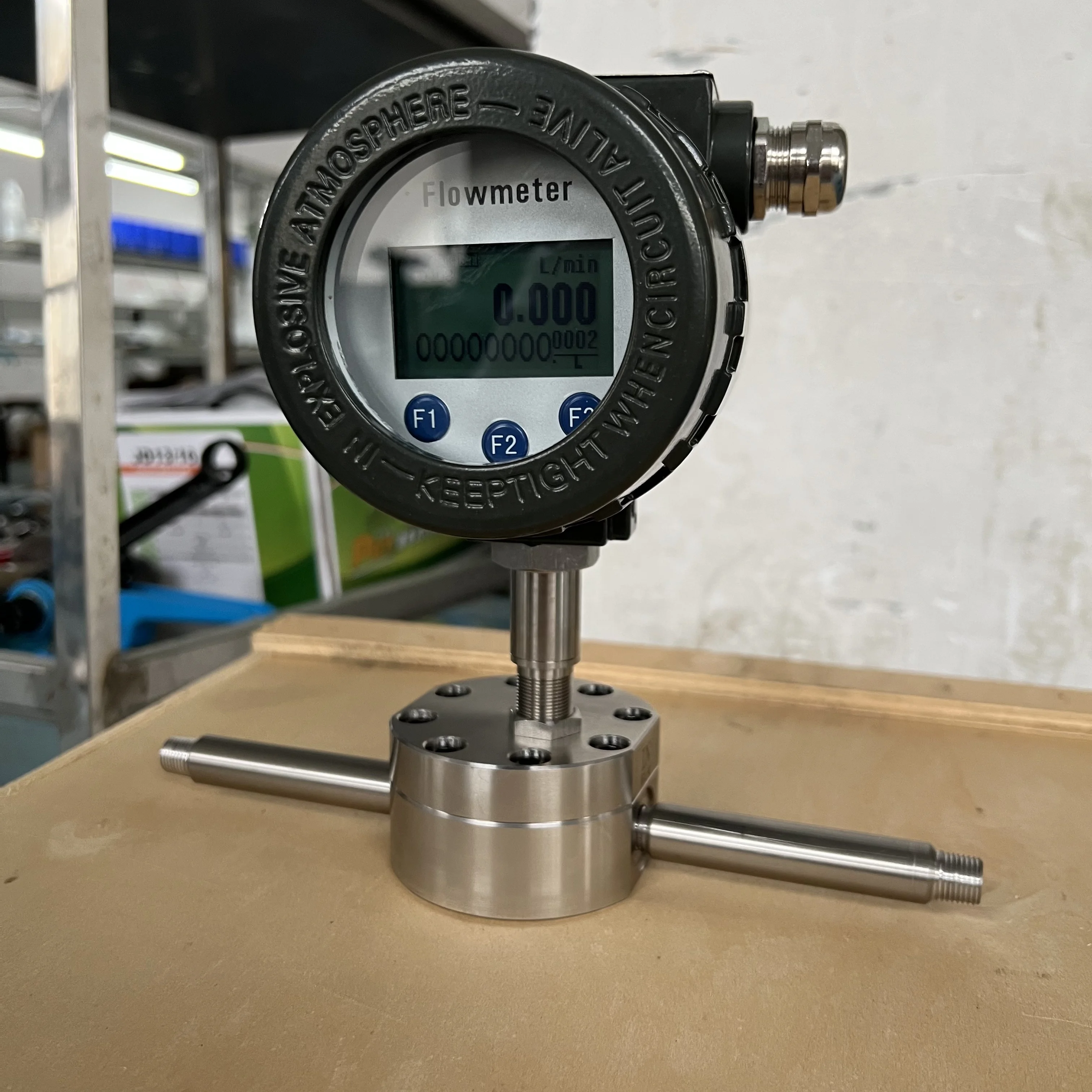 30ml/h Low Flow Meter for Hydraulic Oil Flowmeter Micro Oval Gear Flow Meters