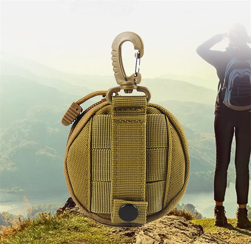 Custom Outdoor Camping Tactical bag Wallet Pocket Accessory Bag Portable Mini Money Coin Pouch Keys Waist Bag