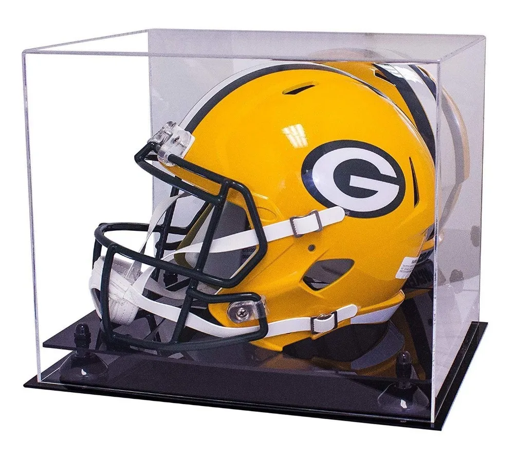 NFL FULL SIZE FOOTBALL HELMET TEAM COLOR BASE ACRYLIC DISPLAY CASE