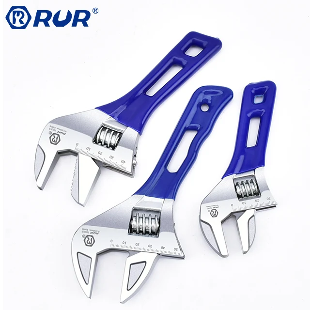 High Carton Steel Professional Huge Open Range Short Handle Stable Lock Bathroom Adjustable Wrench
