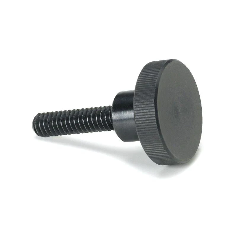 M4 x 0.7 mm thread stainless steel knurled thumb shoulder screw