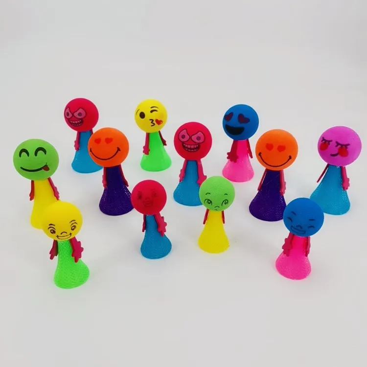 
Creative and novel plastic cute cartoon bounce elf expression doll 