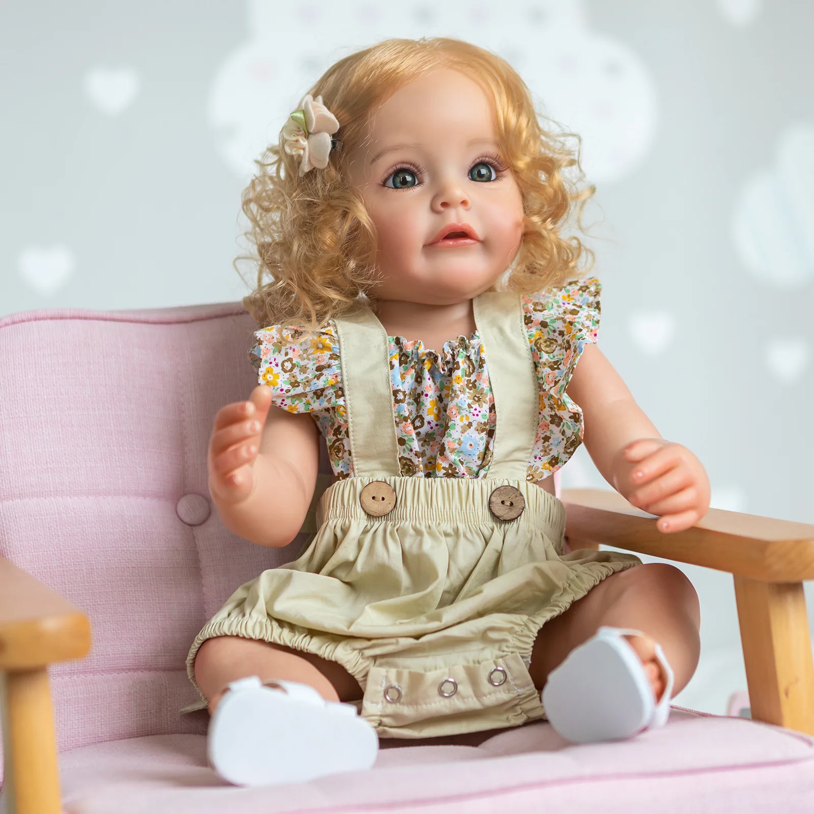 Npk Hot Selling Cheap Custom 55cm Handmade Full Body Silicone Reborn Dolls For Girls Princess